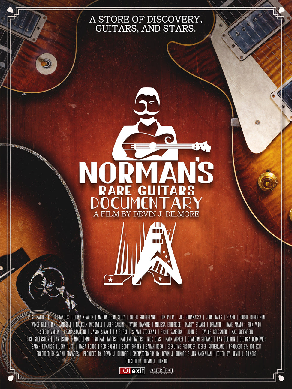 Norman's Rare Guitars Documentary Poster [The Movie Poster] *LIMITED EDITION* 18x24