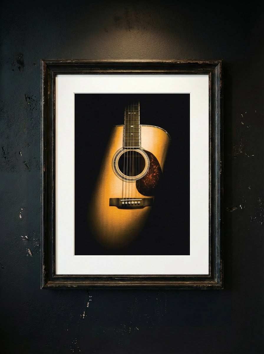 Vintage Guitar Fine Art Photography Print [The Soul] 12x18