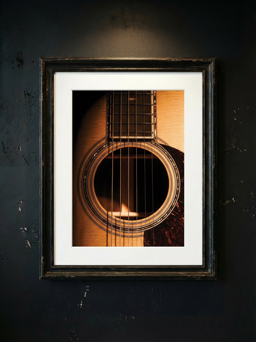 Vintage Guitar Fine Art Photography Print [The Sound] 12x18